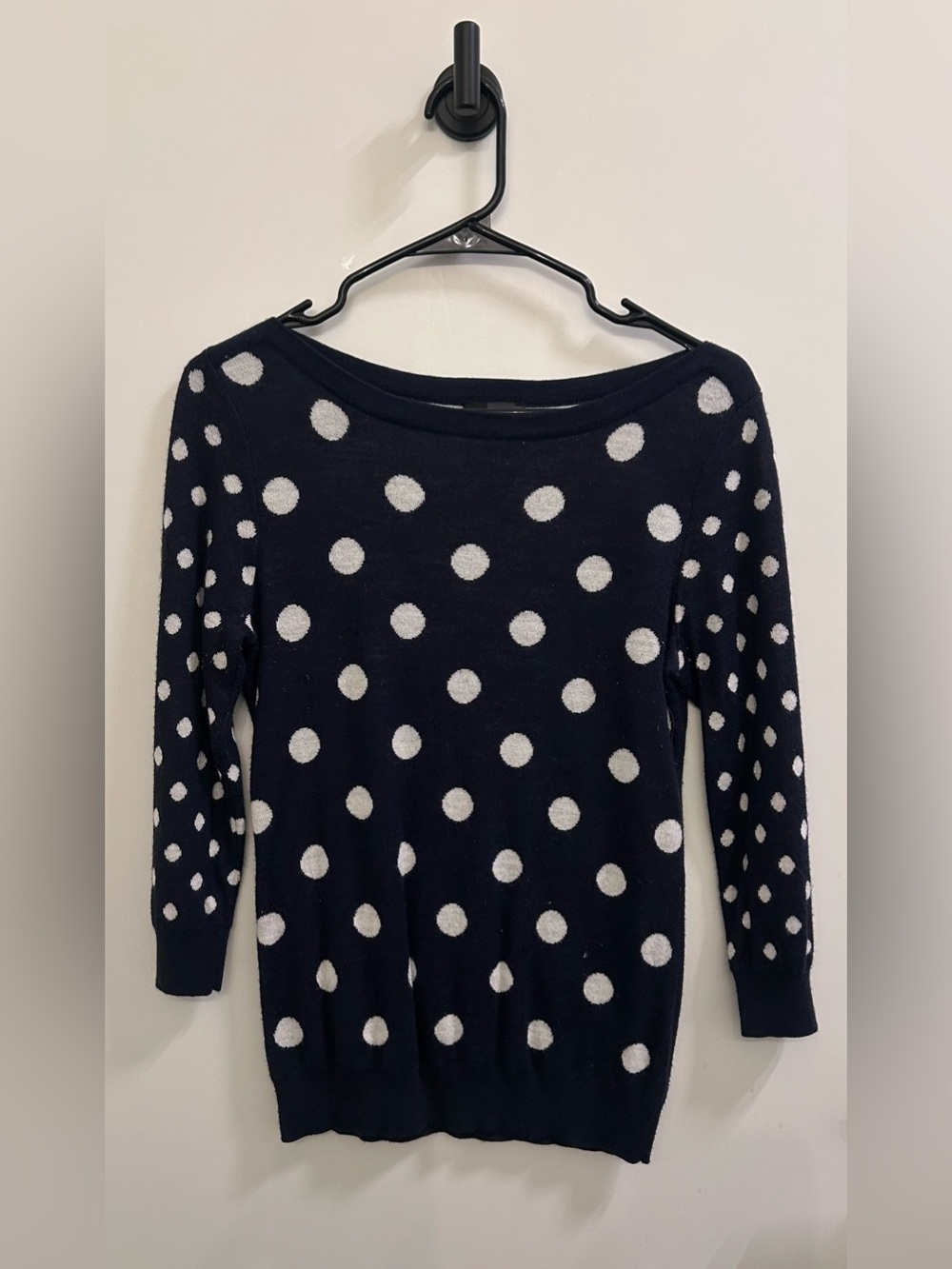 Navy Polka Dot Sweater - Women's